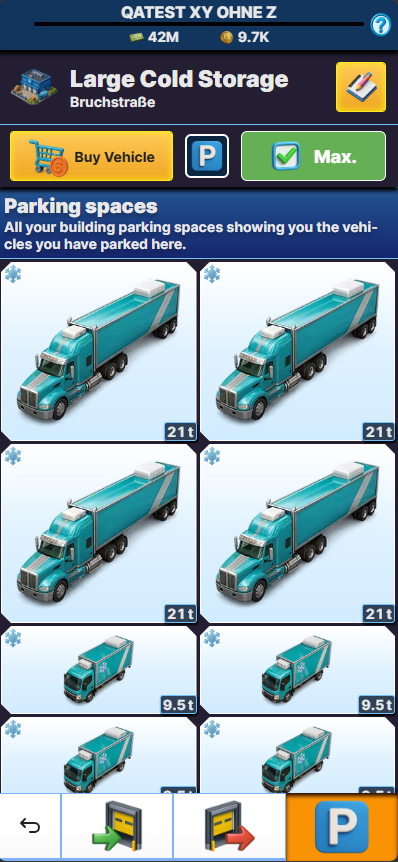 Large Cold Storage menu